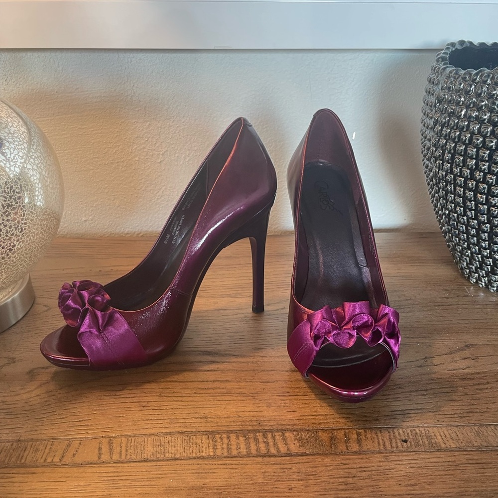 Plum Wedding Heels